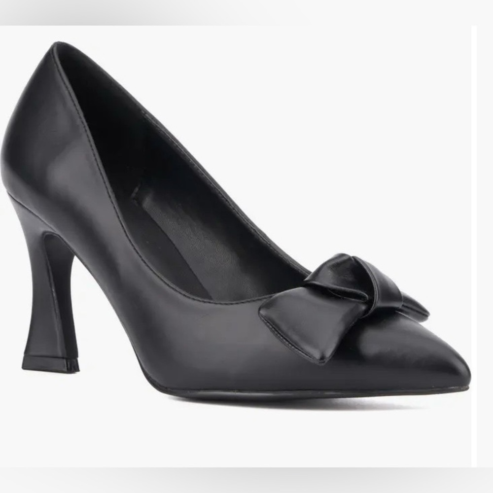 Torgeis Tamrina Black‎ Women's Heels with Bow Detail
